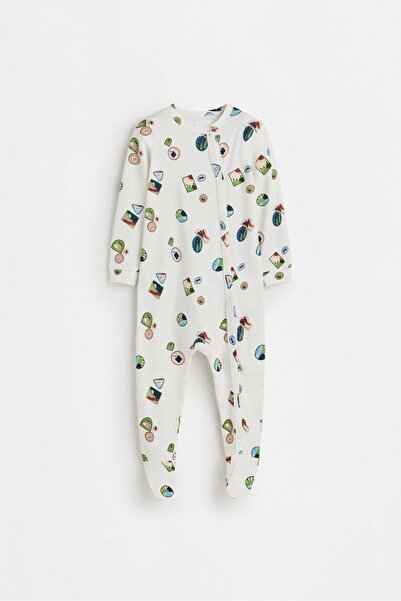 LEFTIES Baskılı tek parça interlok pijama