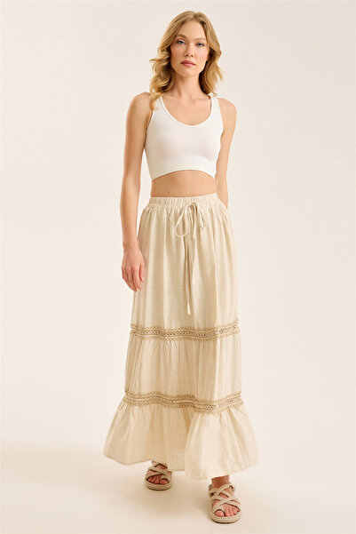 HomeStore Long Linen Skirt
