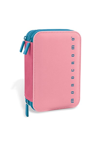 Monocrom Monocromo Üçkatlı Dolu Kalem Çantası Pastel Pembe 170652
