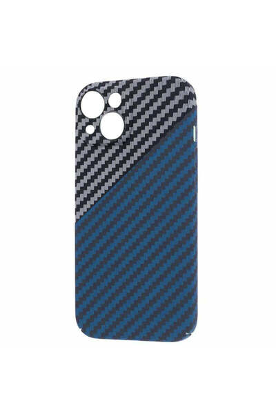 Maxcell Husă iPefet Carbon pentru iPhone 14 Pro, Model Kevlar - Albastru / Gri