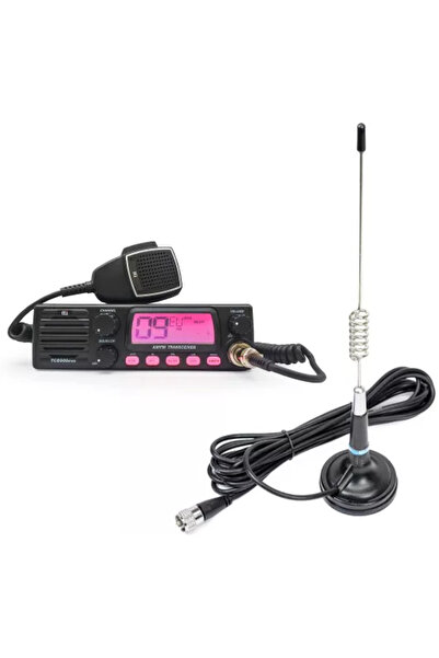 PNI Kit Statie radio CB TTi TCB-900 EVO + Antena CB ML29 lungime 34 cm