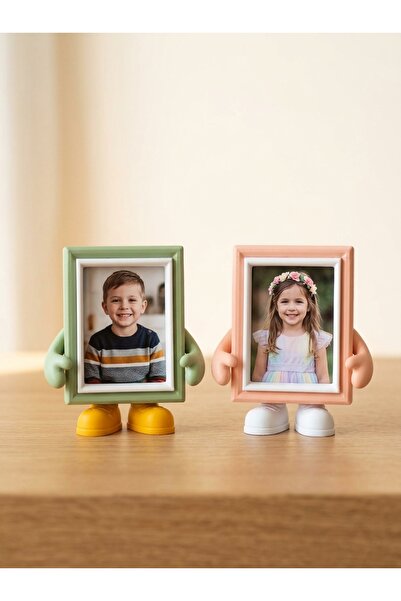 CMHOME Sevimli Ayaklı 3D Fotoğraf Çerçevesi - Masaüstü Ve Çocuk Odası Dekorat...