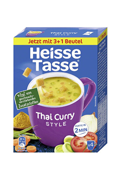 Heisse Tasse Supa instant Thai Curry 4 x 19.4 g