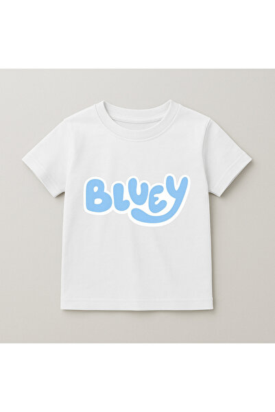 SVART WEAR Bluey Printed Children's T-Shirt 100% Cotton White