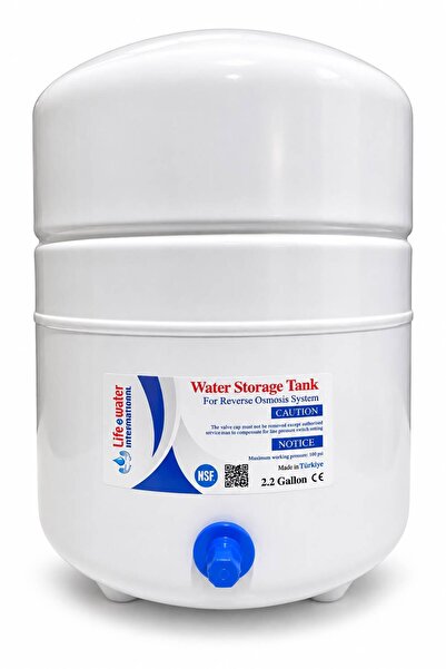 LİFE & WATER SU ARITMA TANKI 8 LİTRE 2.2 GALON NSF ONAYLI ÇELİK TANK