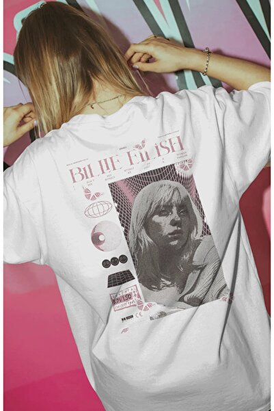 SEVBANO Vintage Billie Eilish Singer Printed Unisex Oversize Premium T-Shirt