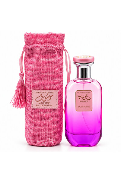 Fragrance Gallery Mausoof Eau de Parfum Spray with Pink Drawstring Pouch, 100 ml