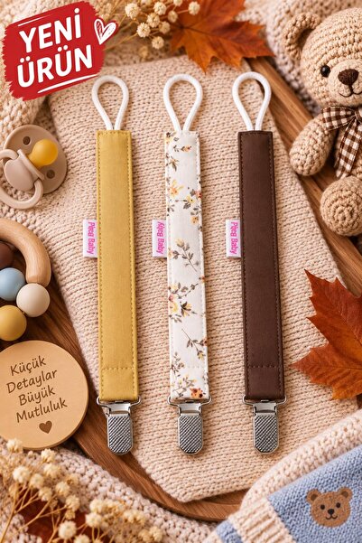 Pico Baby Premium Emzik Askısı - Emzik Zinciri - Emzik Tutacağı 3'lü Set