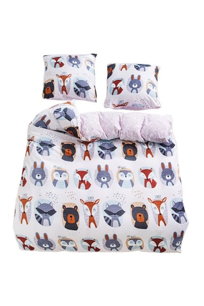 odjas Set de lenjerie de pat 140x200 pentru copii din satin de bumbac de la G...