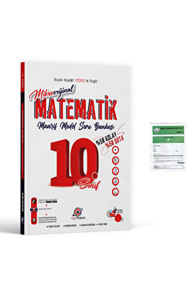 Orijinal Yayınları 2027 Orijinal Mikro 10. Sınıf Matematik Maarif Model Soru ...