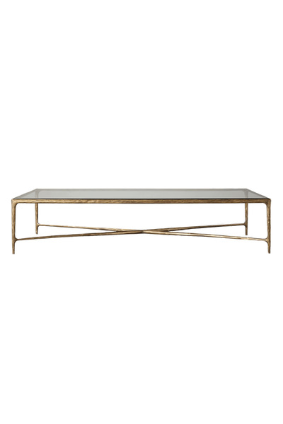 AlRugaib Furniture Square Silver Coffee Table with Marble Top