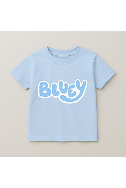 SVART WEAR Bluey Printed Children's T-Shirt 100% Cotton Baby Blue