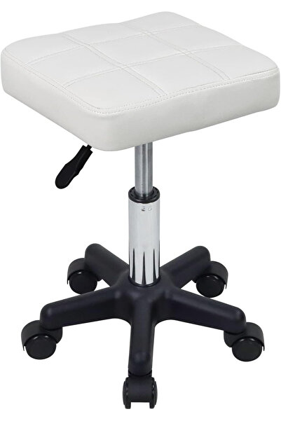 OEM Scaun alb cu roți, înălțime reglabilă 45-61 cm, 360 °   Scaun pivotant, P...
