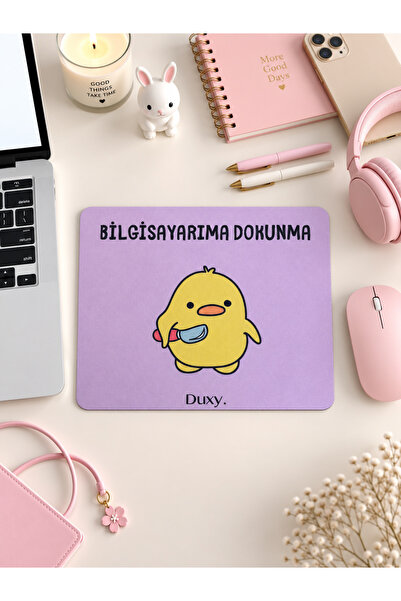 Sevimli Civciv Mouse Pad, 23x19 cm, Kaymaz Taban, Ev, Ofis ve Oyun için Rahat Mousepad