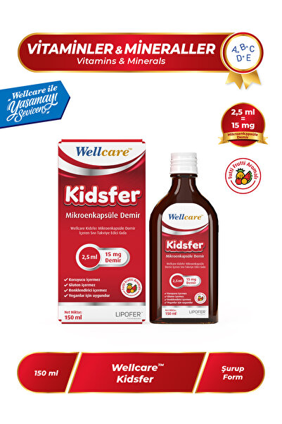 Wellcare Kidsfer Sıvı Takviye Edici Gıda