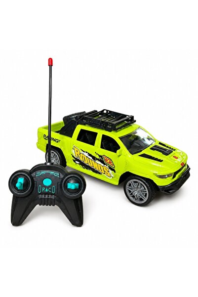 LEIBOO Mașină RC off-road cu telecomandă, verde, 27 MHz, înainte/înapoi, stân...