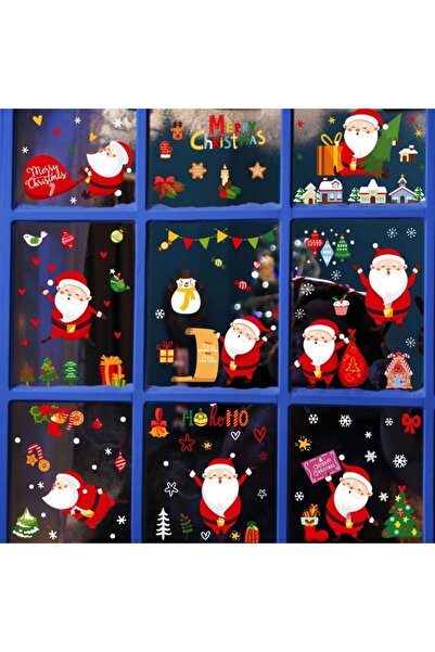 Kmt Style Christmas product, Set of 9 electrostatic window stickers 20×30 cm,...