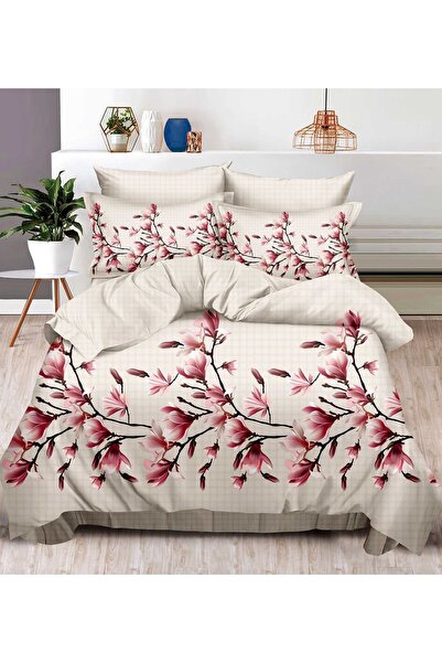 CHIRASO Flannel Bedding Set, 6 Pcs, Fitted Sheet 180x200+25 cm, Duvet Cover 2...