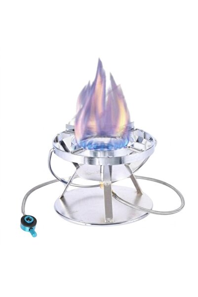 Tradeo Portable Stainless Steel Camping Gas Stove Burner with Adjustable Flam...