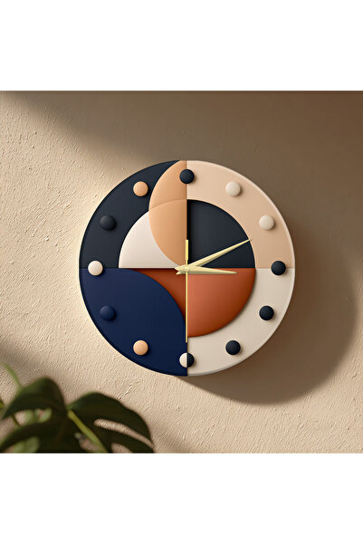 no26dekor 🕒 Bohem Modern Duvar Saati ✨ Sessiz Mekanizma 🎨 Camsız MDF Dekora...