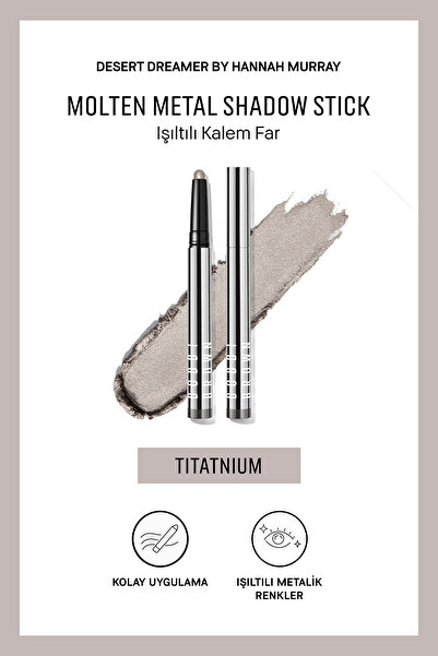 BOBBI BROWN Molten Metal Shadow Stick Işıltılı Kalem Far - Titatnium