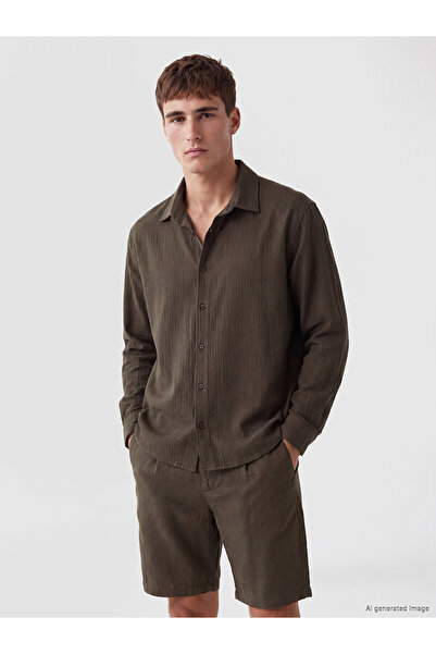 LC Waikiki Lcw Vision Brown Regular Fit Men's Shirt
