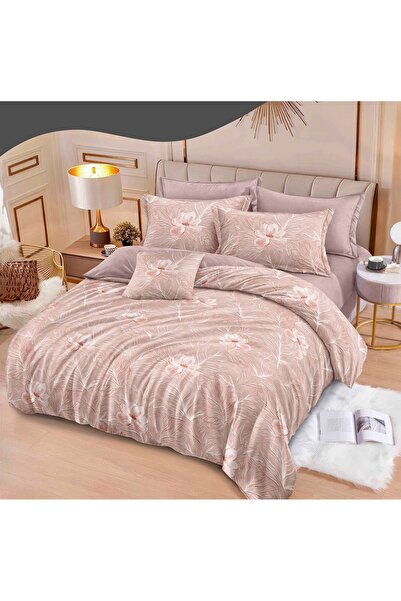CHIRASO Flannel Bedding Set, 6 Pcs, Fitted Sheet 180x200+25 cm, Duvet Cover 2...