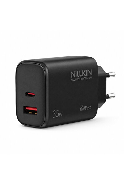 Nillkin NL-35W 35W GaN Type-C + USB-A Hızlı Şarj Adaptörü Siyah
