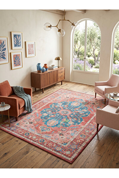 Rose'n Home ARTE VN045 Klasik Desenli Figürlü Renkli Dekoratif Salon Mutfak K...