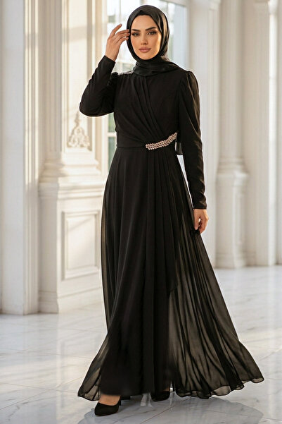 SUBU TASARIM Perihan Evening Dress Black Tbsahn284