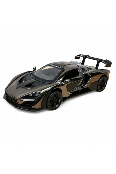 LEIBOO Die-Cast Sports Car, McLaren Senna Model, 1:28 Scale, Metal, Lights an...