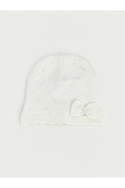 LC Waikiki Bow Detailed Baby Girl Beanie (W6)