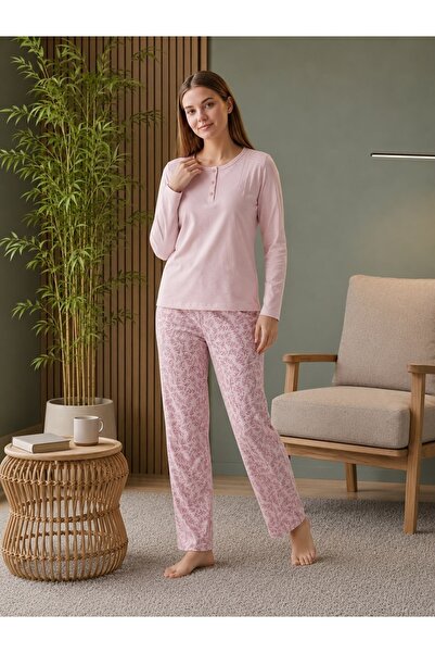 Owersleep طقم بيجامة وردي 3405