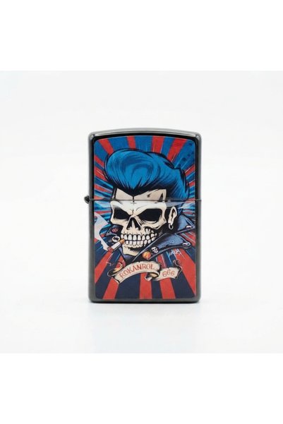 Otto Common Classic Metal Windproof Lighter - Zippo Style & Refillable 163