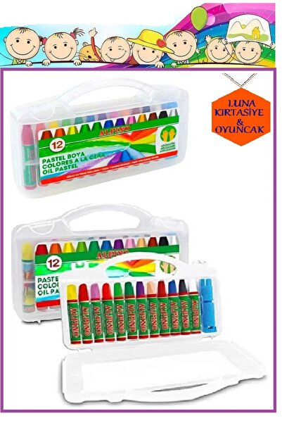 Alpıno ÇANTALI PASTEL BOYA 12'Lİ