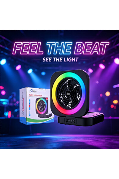 YuTai Portable Bluetooth speaker with fan, wireless speaker with RGB lighting...