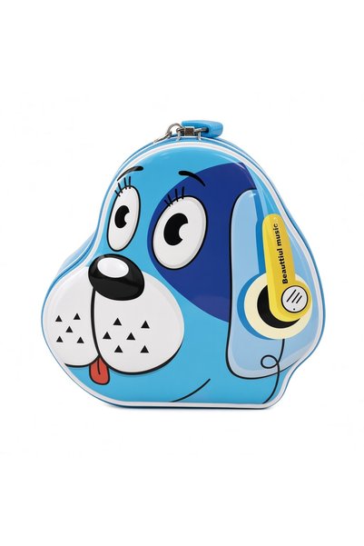 Patibon Lockable Metal Dog Figurine Piggy Bank and Souvenir Storage Box