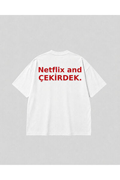 SVART WEAR Λευκό Unisex βαμβακερό μπλουζάκι με στάμπα στην πλάτη και στάμπα σ...