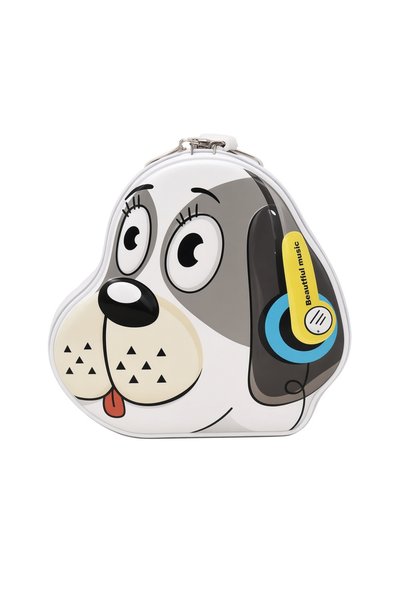 Patibon Lockable Metal Dog Figurine Piggy Bank and Souvenir Storage Box