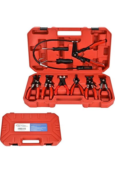 BETOOLL 9pcs Wire Long Reach Hose Clamp Pliers Set Fuel Oil Water Hose Auto T...