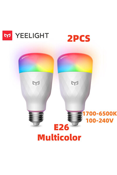 Choice E26 2PCS Color Yeelight Smart LED W3 Bulb E26 WiFi Connect Smart Light...