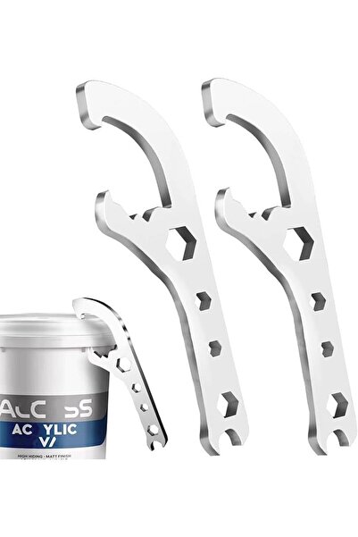 Yelajoy 2Pcs Multifunctional 5 Gallon Bucket Opener, Stainless Steel Paint Ca...