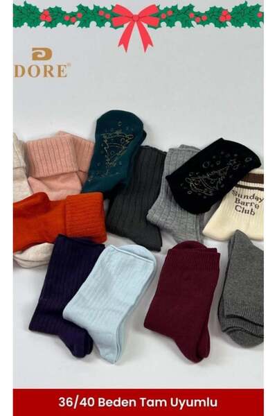 Dore Çorap Winter Premium Soft Touch Women's Socks - Set 1