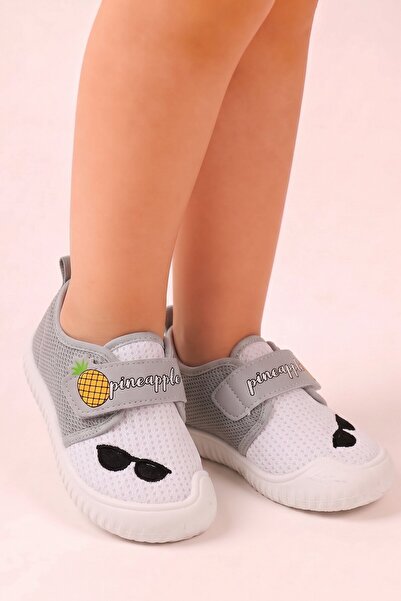 hadiora Cute Pineapple Figured Velcro Breathable Lightweight Sole Children's ...