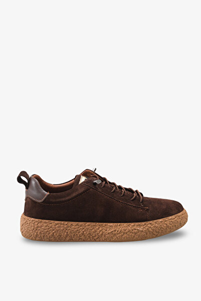 İNNABUTİKK Barsala Women's Genuine Leather Casual Shoes - Brown Suede