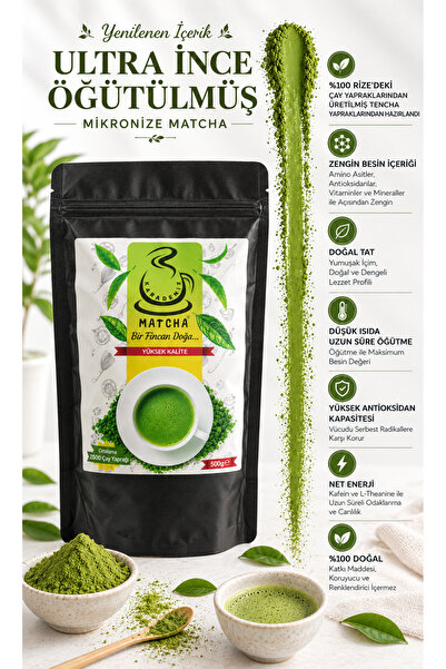Enyeşilçay 500 Grams High Quality Pure Matcha