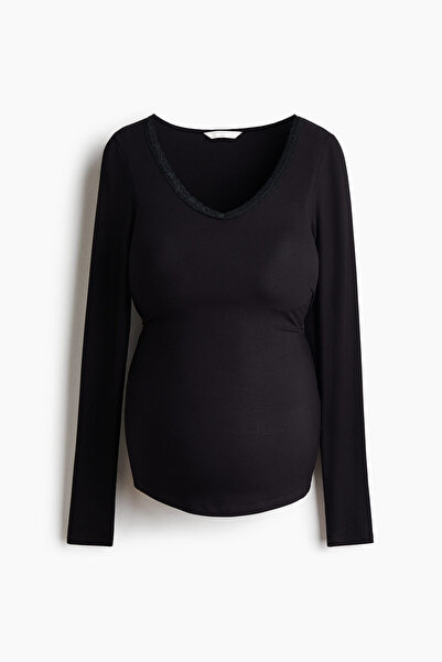H&M MAMA Ribanalı Viskoz Üst