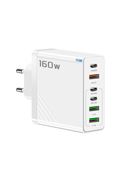 ZUIDID Z85 6 Portlu 3 USB + 3 Type C Girişli QC.3 Hızlı Şarj Adaptörü