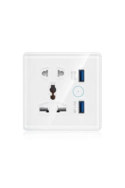 Tichondrius Universal Smart Wall Outlet, homekit Socket, 2 in Wall Socket wit...