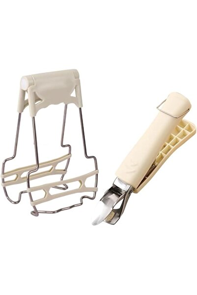 Yelajoy 2PC Hot Plate Gripper Set - Heat-Resistant Stainless Steel Bowl Clips...